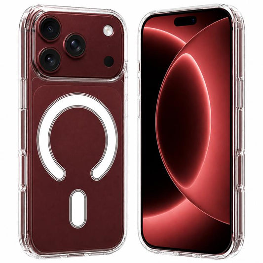 Coque magnétique transparente en TPU acrylique MagSafe