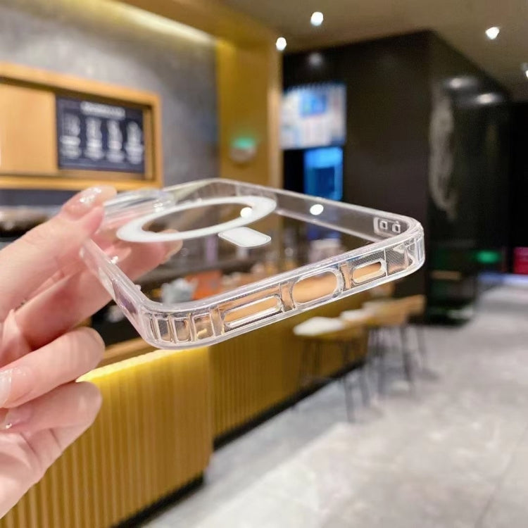 Coque magnétique transparente en TPU acrylique MagSafe