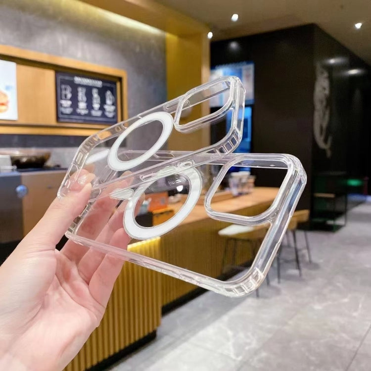 Coque magnétique transparente en TPU acrylique MagSafe