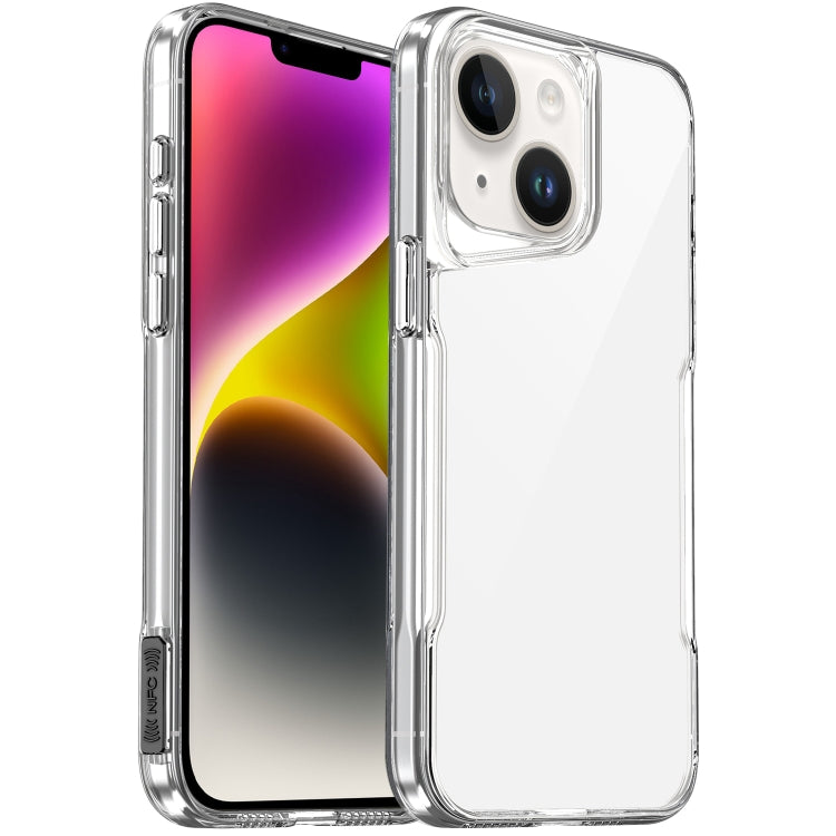 Coque transparente à couverture complète en acrylique + élastomère, pour iPhone 16 Pro Max, 16 Pro, 16 Plus, 16 / iPhone 15 Pro Max, 15 Pro / iPhone 14 Plus / iPhone 15 Plus, iPhone 15...
