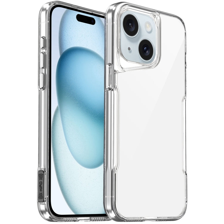 Coque transparente à couverture complète en acrylique + élastomère, pour iPhone 16 Pro Max, 16 Pro, 16 Plus, 16 / iPhone 15 Pro Max, 15 Pro / iPhone 14 Plus / iPhone 15 Plus, iPhone 15...