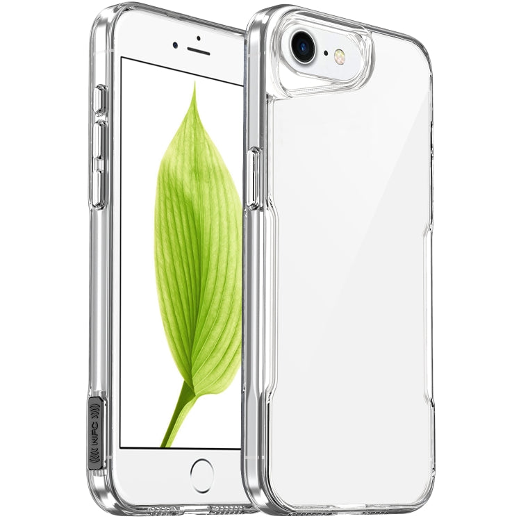 Coque transparente à couverture complète en acrylique + TPU pour iPhone