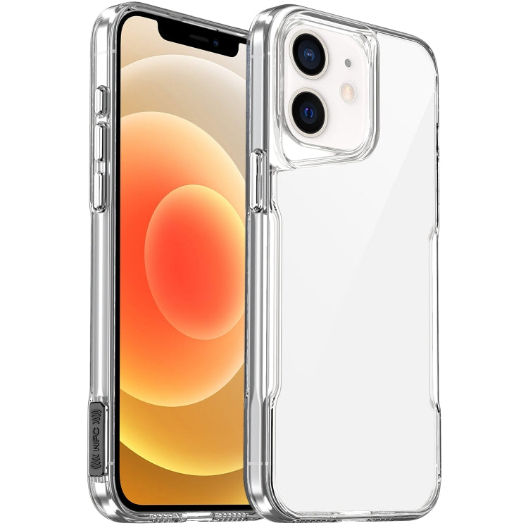 Coque transparente à couverture complète en acrylique + TPU pour iPhone