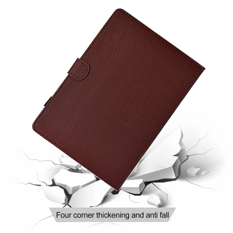 Étui en cuir pour tablette intelligente à texture fibreuse de couleur unie