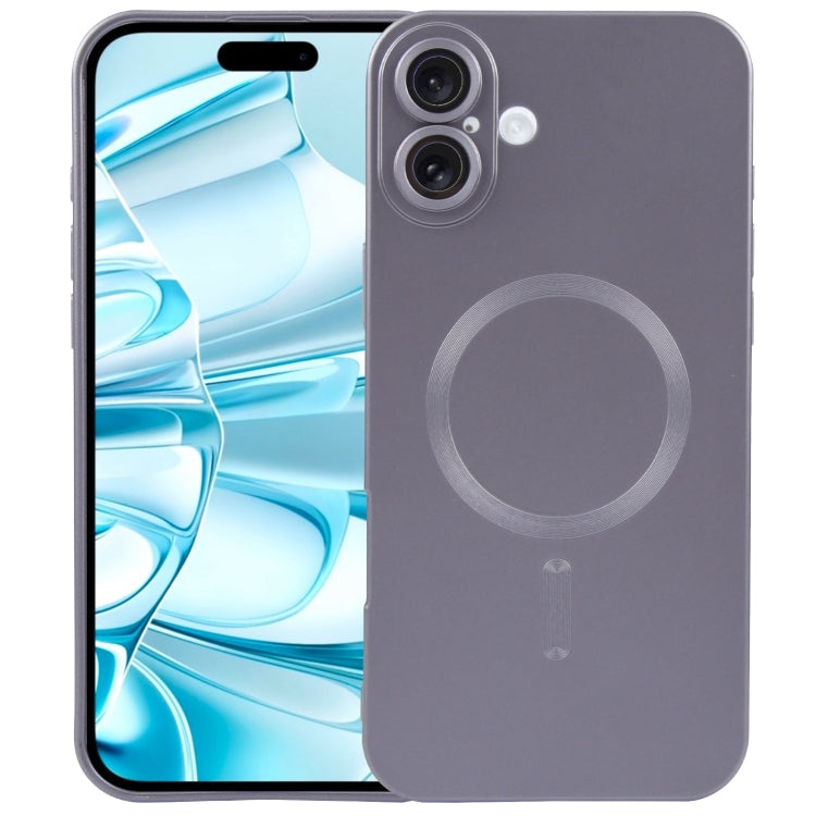 Coque de téléphone MagSafe en silicone TPU liquide de couleur unie