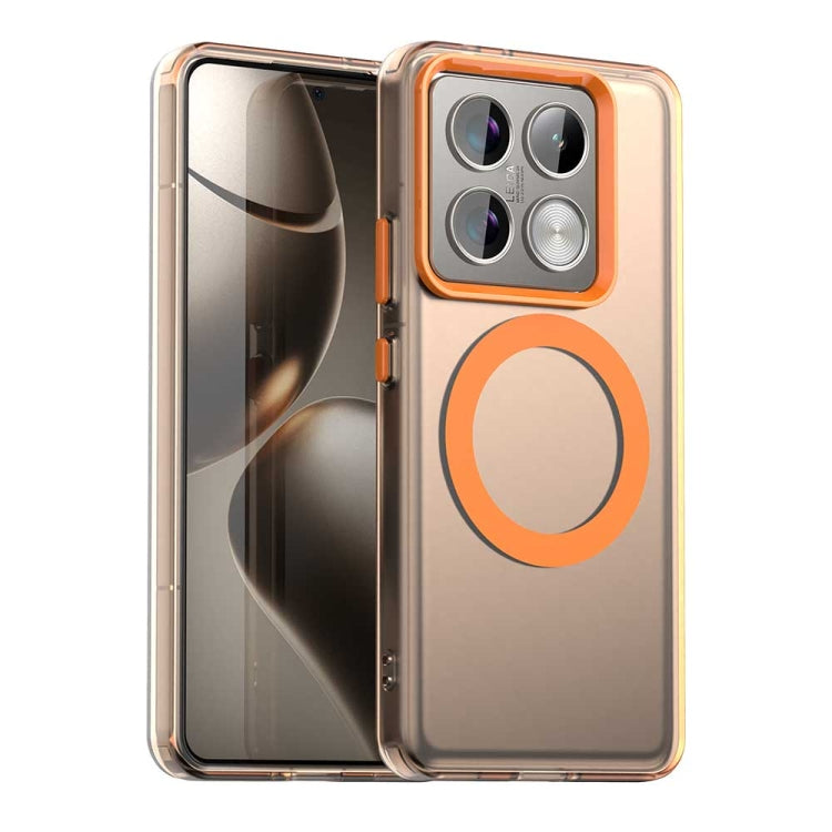 Coque Magnétique MagSafe pour Xiaomi Poco M6 4G / M6 Plus, 14 Civi – Protection Hybride (PC + TPU) Finition Candy & Compatible Charge Sans Fil