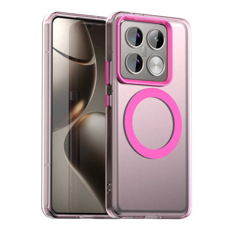 Coque Magnétique MagSafe pour Xiaomi Poco M6 4G / M6 Plus, 14 Civi – Protection Hybride (PC + TPU) Finition Candy & Compatible Charge Sans Fil