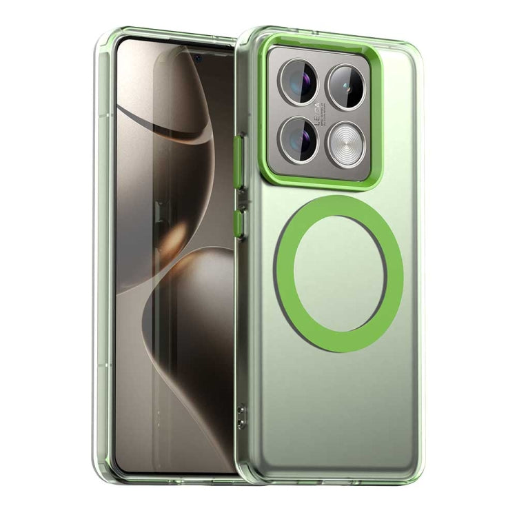 Coque hybride PC TPU Candy Magsafe pour téléphone, For Xiaomi 15, For Xiaomi 14T Pro, For Xiaomi 14T