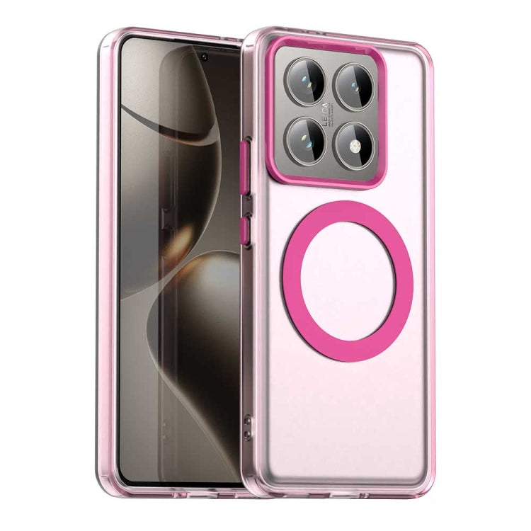Coque Magnétique MagSafe pour Xiaomi Poco M6 4G / M6 Plus, 14 Civi – Protection Hybride (PC + TPU) Finition Candy & Compatible Charge Sans Fil