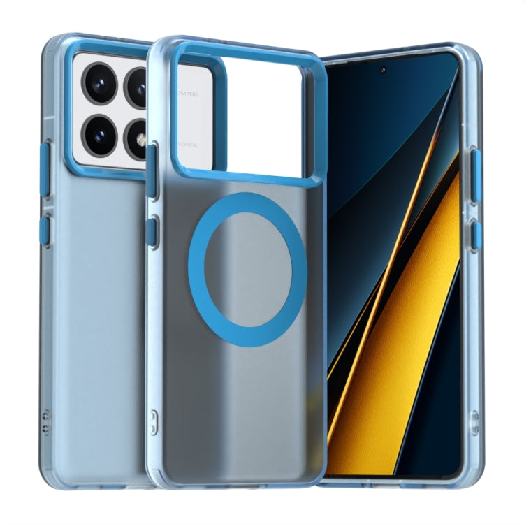 Coque hybride PC TPU Candy Magsafe pour téléphone, For Xiaomi Poco F6 5G, For Xiaomi Poco F6 Pro, For Xiaomi Civi 4 Pro