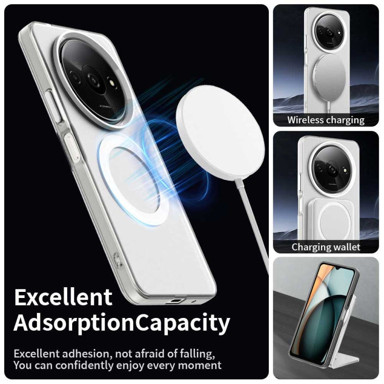 Coque hybride PC TPU Candy Magsafe pour téléphone, For Xiaomi Poco C61, For Xiaomi Poco M6 Pro 4G, For Xiaomi Poco X6 Neo 5G