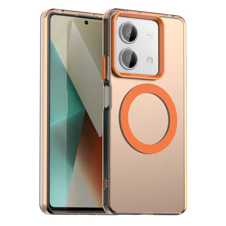 Coque hybride PC TPU Candy Magsafe pour téléphone, For Xiaomi Poco C61, For Xiaomi Poco M6 Pro 4G, For Xiaomi Poco X6 Neo 5G