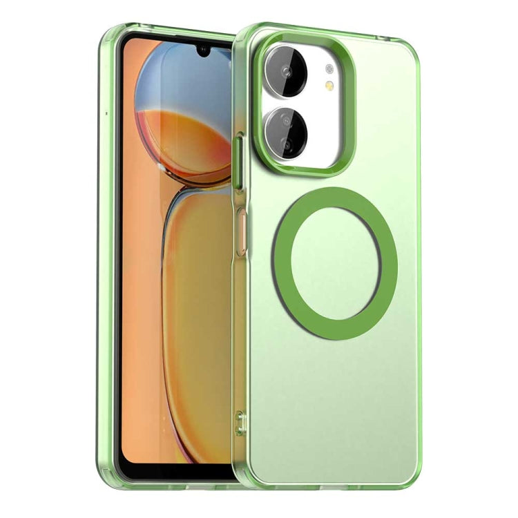 Coque Magnétique MagSafe pour Xiaomi Poco M6 5G / X6 Pro 5G / X6 5G – Protection Hybride (PC + TPU) Finition Candy & Compatible Charge Sans Fil