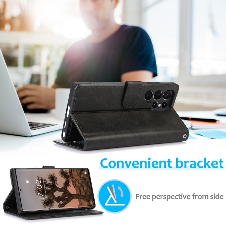 Étui portefeuille 2 en 1 avec coque magnétique détachable pour Samsung Galaxy S22 Ultra 5G / S22+ 5G