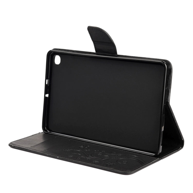 Étui à rabat horizontal  en similicuir avec motif de gaufrage de fleurs papillons avec support, fentes pour cartes et portefeuille, pour Samsung Galaxy Tab A7 10.4 (2020), Galaxy Tab A 8.4 (2020), Galaxy Tab S8 / S7 / S6