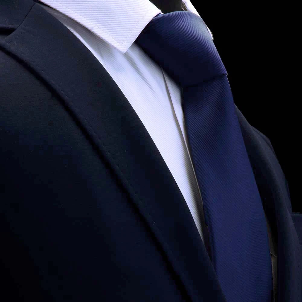 Cravate Élégante pour Homme en Soie Jacquard (8 cm) – Modèle Uni Classique pour Mariage, Business et Cérémonie