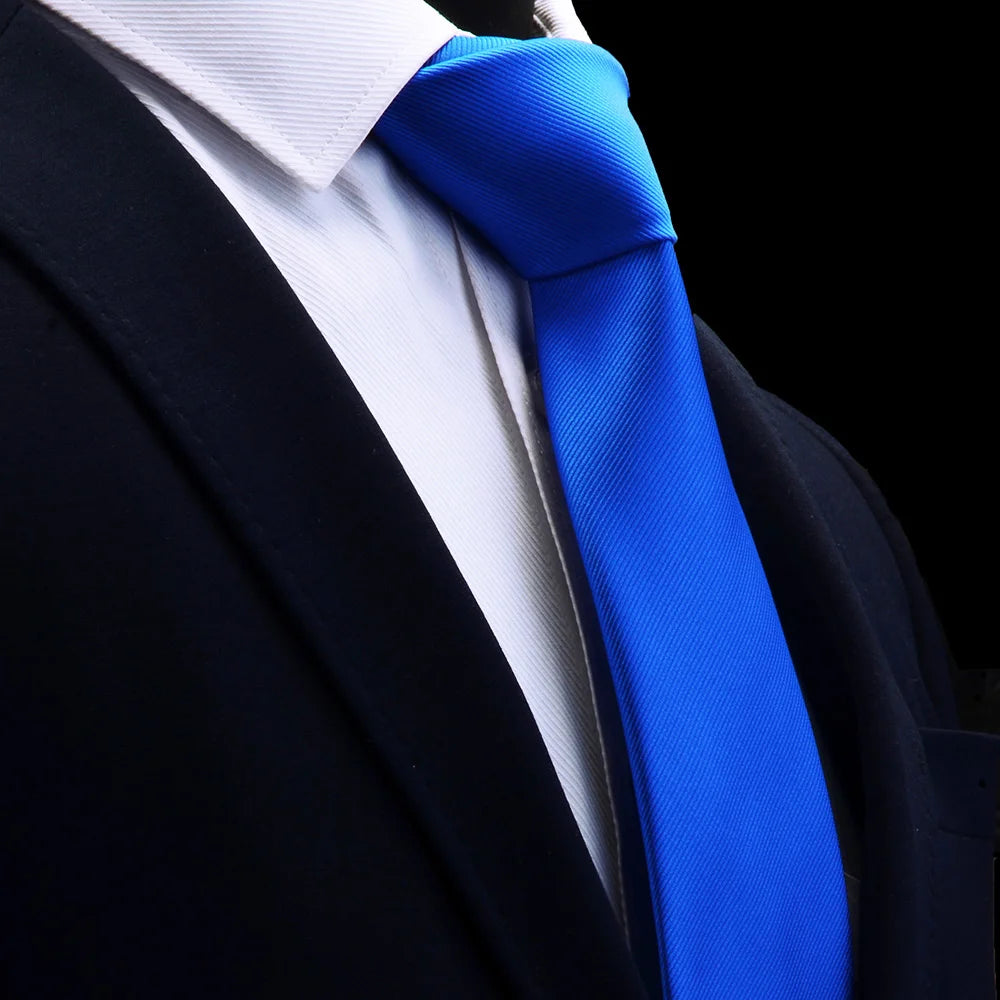 Cravate Élégante pour Homme en Soie Jacquard (8 cm) – Modèle Uni Classique pour Mariage, Business et Cérémonie