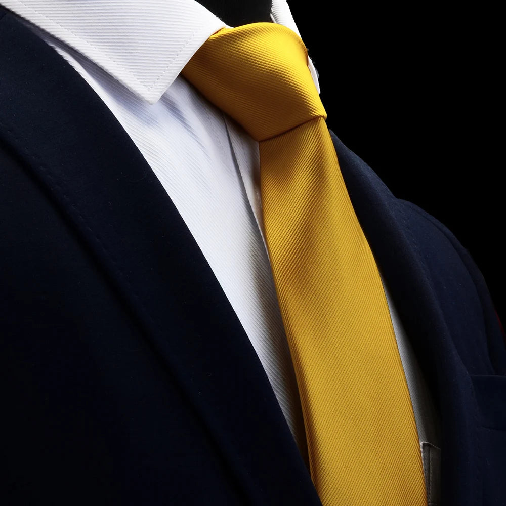 Cravate Élégante pour Homme en Soie Jacquard (8 cm) – Modèle Uni Classique pour Mariage, Business et Cérémonie