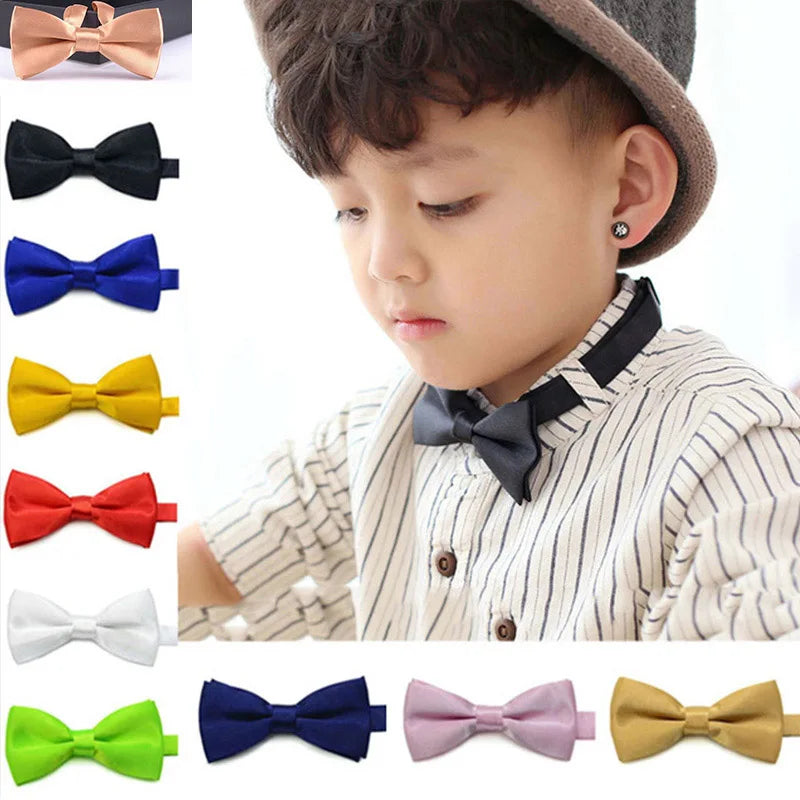 Noeud papillon pour enfants couleur unie