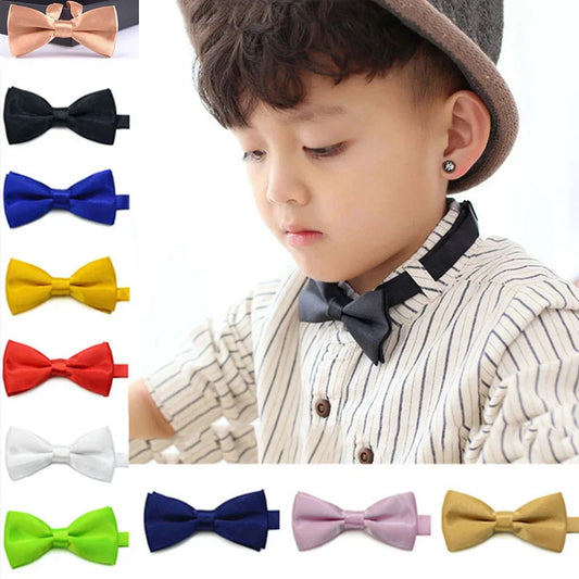 Noeud papillon pour enfants couleur unie