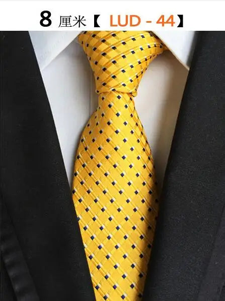 Cravate Homme en Soie (8 cm) – Motifs Rayures et Carreaux, Élégance Business et Mariage
