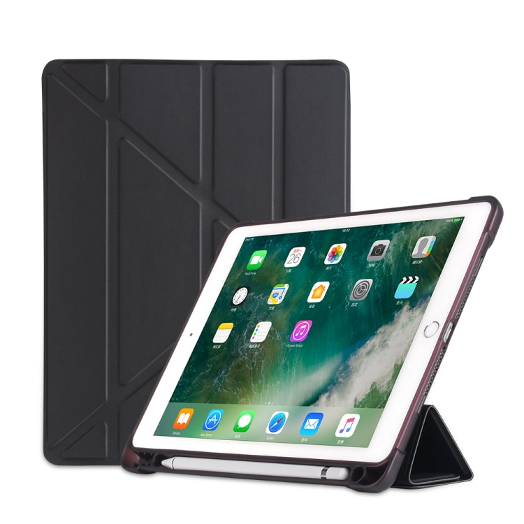 Étui de protection en TPU antichoc multi-pliage pour iPad 9.7 (2018) / 9.7 (2017) / air / air2, avec support et emplacement pour stylo