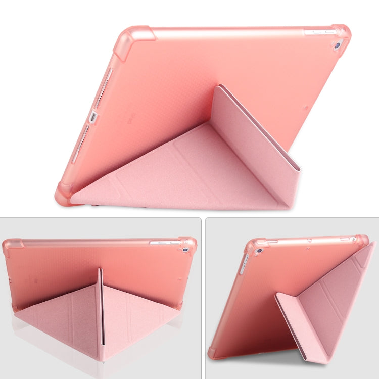 Étui de protection en TPU antichoc multi-pliage pour iPad 9.7 (2018) / 9.7 (2017) / air / air2, avec support et emplacement pour stylo