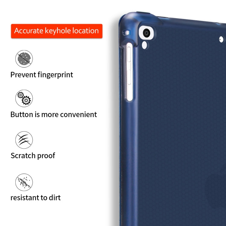 Étui de protection en TPU antichoc multi-pliage pour iPad 9.7 (2018) / 9.7 (2017) / air / air2, avec support et emplacement pour stylo