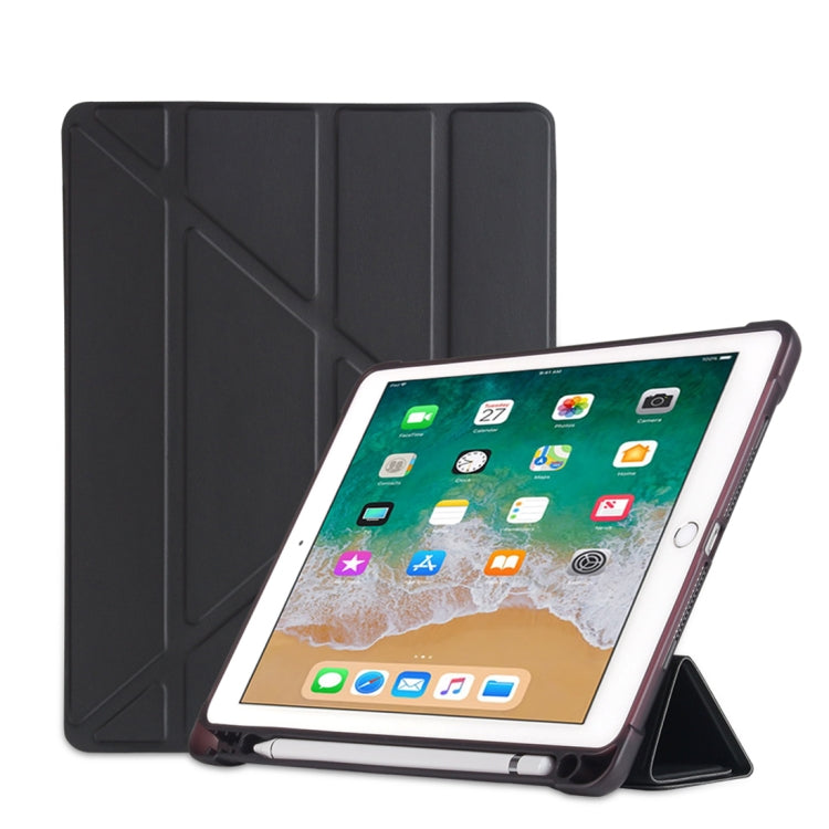 Étui de protection en TPU antichoc multi-pliage pour iPad 9.7 (2018) / 9.7 (2017) / air / air2, avec support et emplacement pour stylo