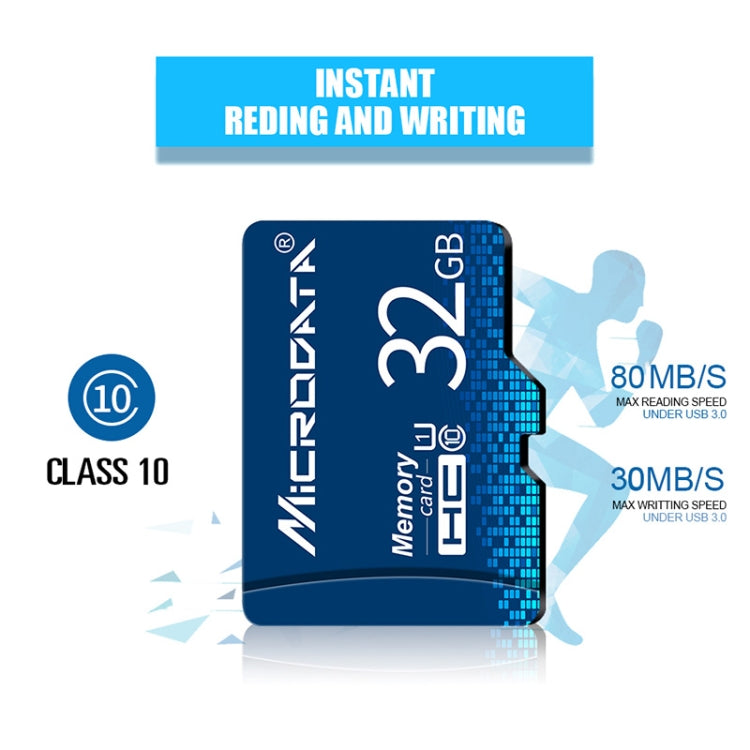 MICRODATA Carte mémoire U1 bleue TF (Micro SD) 16 Go