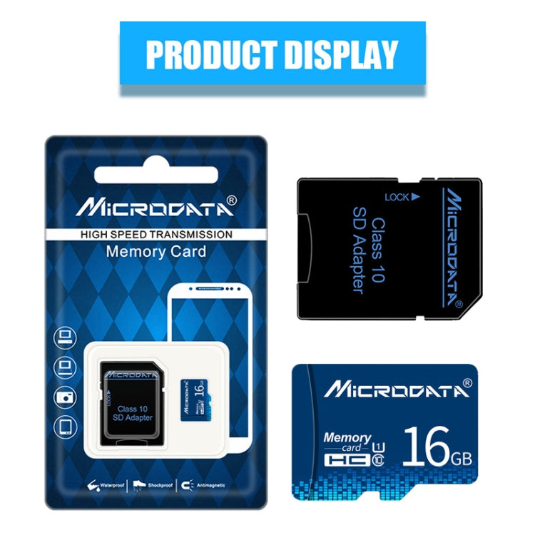 MICRODATA Carte mémoire U1 bleue TF (Micro SD) 16 Go