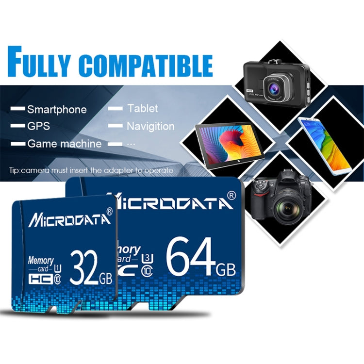 MICRODATA Carte mémoire U1 Bleu TF (Micro SD) 32 Go