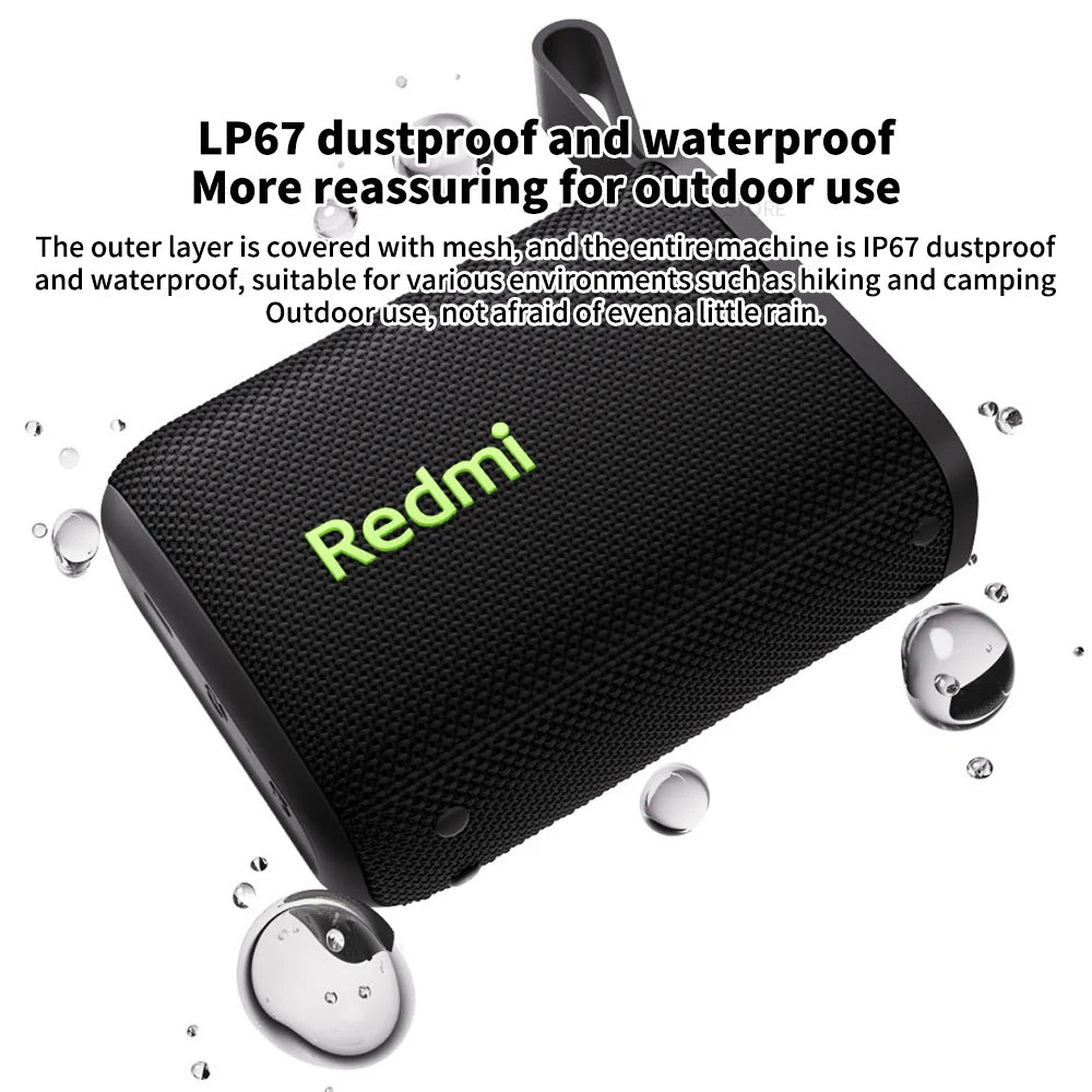 Enceinte Bluetooth Portable Redmi – Ultra-Légère, Étanche IP67 & Son Stéréo TWS