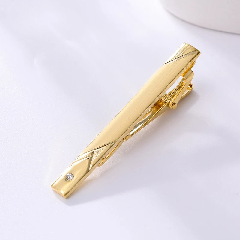 Pince à Cravate Dorée en Métal pour Homme | Élegance & Style