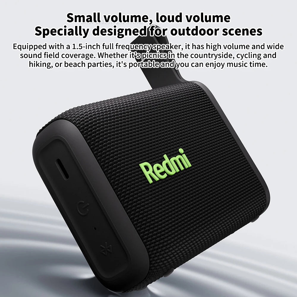Enceinte Bluetooth Portable Redmi – Ultra-Légère, Étanche IP67 & Son Stéréo TWS