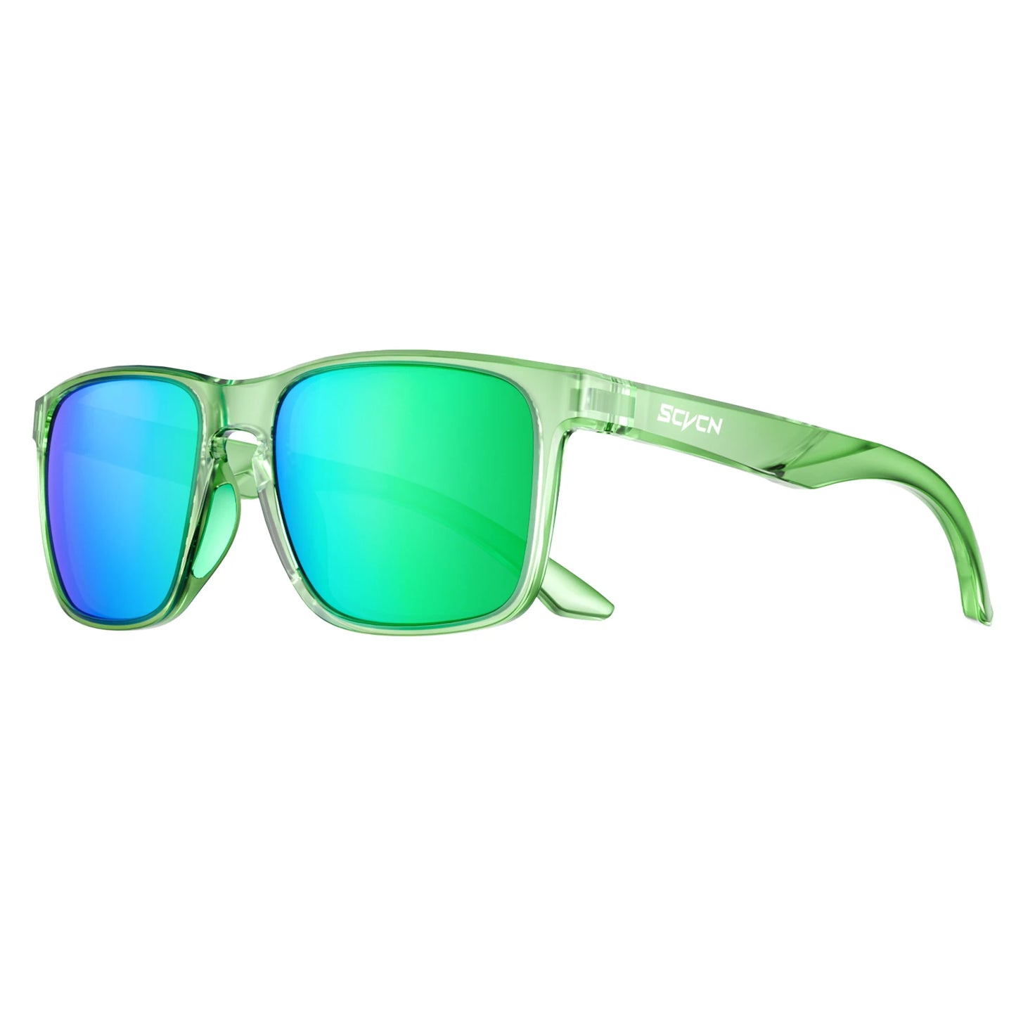 Lunettes de Soleil Polarisées pour Homme – Protection UV400 & Anti-Éblouissement – Style Rectangulaire Sport Chic pour Conduite et Sport