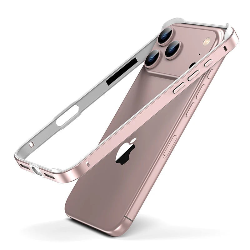 Coque Bumper Luxe en Alliage Métallique pour iPhone 14 à 17 Pro Max