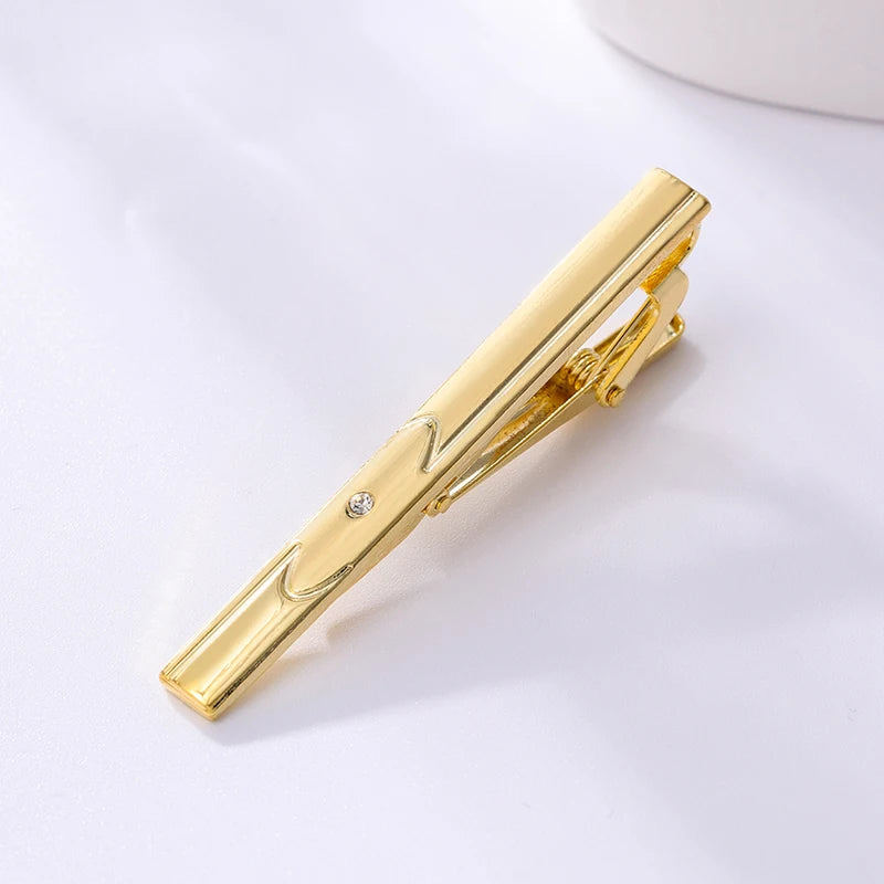 Pince à Cravate Dorée en Métal pour Homme | Élegance & Style