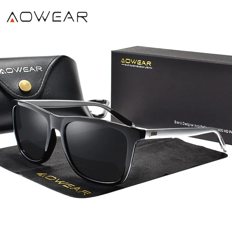 Lunettes de Vision Nocturne pour Conducteur – Anti-Éblouissement & Haute Définition – Protection UV pour Conduite de Nuit, Pluie et Brouillard