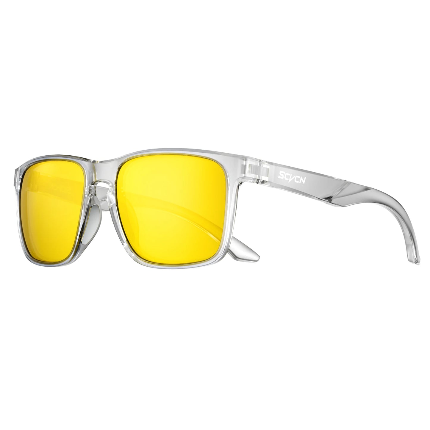 Lunettes de Soleil Polarisées pour Homme – Protection UV400 & Anti-Éblouissement – Style Rectangulaire Sport Chic pour Conduite et Sport