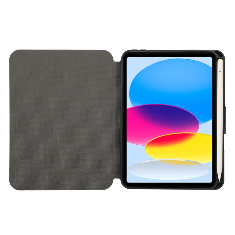 Pour iPad 10e génération 10.9 2022 ENKAY Coque arrière en cuir synthétique pour tablette avec emplacement pour stylo et support