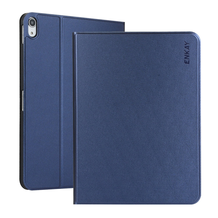 Pour iPad 10e génération 10.9 2022 ENKAY PC couverture arrière étui en cuir intelligent avec fente pour stylo et support