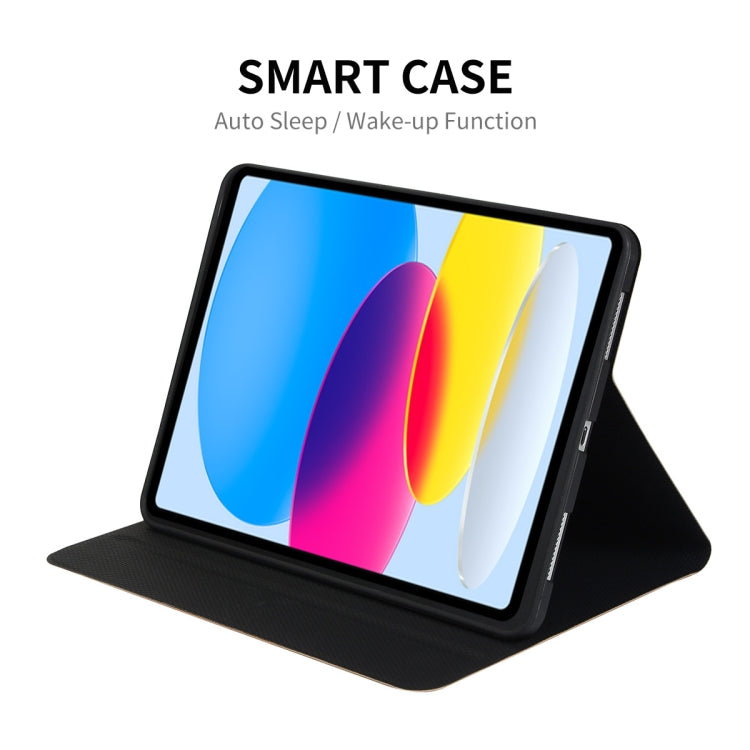 Pour iPad 10e génération 10.9 2022 ENKAY PC couverture arrière étui en cuir intelligent avec fente pour stylo et support