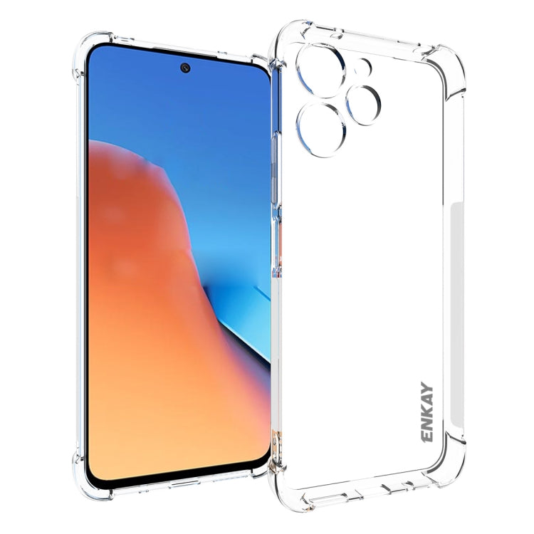 ENKAY Hat-Prince Coque Antichoc Transparente en TPU pour Xiaomi Redmi 14C 4G, Redmi K70 Ultra, Redmi Note 13R 5G, Redmi Turbo 3 5G, Redmi A3, Redmi Note 13 Pro 4G, Redmi Note 13 4G, Redmi K70E... (voir liste ci-dessous)