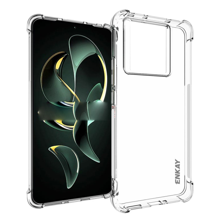 ENKAY Hat-Prince Coque Antichoc Transparente en TPU pour Xiaomi Redmi 14C 4G, Redmi K70 Ultra, Redmi Note 13R 5G, Redmi Turbo 3 5G, Redmi A3, Redmi Note 13 Pro 4G, Redmi Note 13 4G, Redmi K70E... (voir liste ci-dessous)