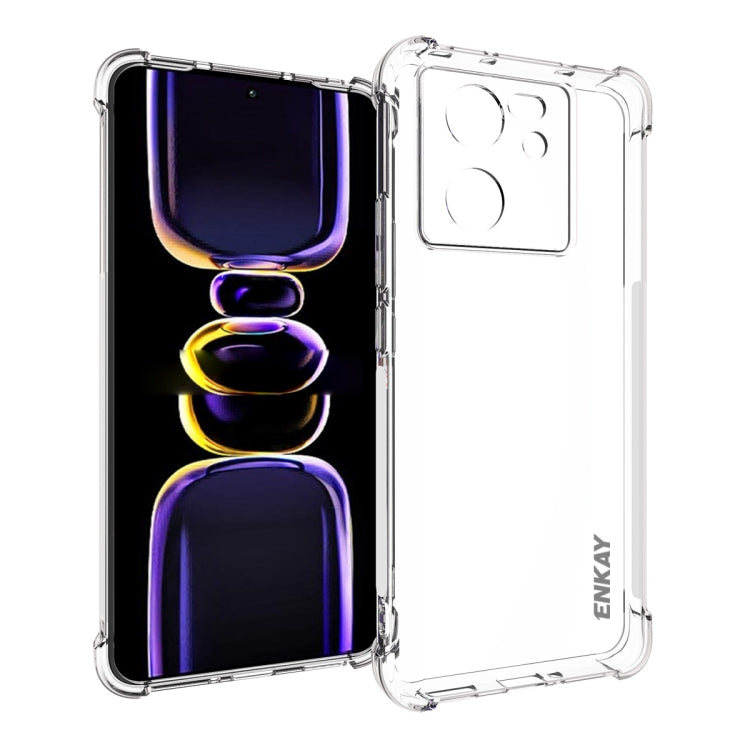 ENKAY Hat-Prince Coque Antichoc Transparente en TPU pour Xiaomi Redmi 14C 4G, Redmi K70 Ultra, Redmi Note 13R 5G, Redmi Turbo 3 5G, Redmi A3, Redmi Note 13 Pro 4G, Redmi Note 13 4G, Redmi K70E... (voir liste ci-dessous)