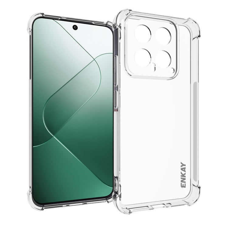 ENKAY Hat-Prince Coque de téléphone antichoc transparente en TPU, For Xiaomi 14T Pro 5G, For Xiaomi 14T 5G, For Xiaomi Redmi 14C 4G, For Redmi K70 Ultra, For Redmi Note 13R 5G, For Redmi Turbo 3 5G, For Xiaomi Redmi A3, For Redmi Note 13 Pro 4G        ...