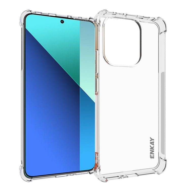 ENKAY Hat-Prince Coque Antichoc Transparente en TPU pour Xiaomi Redmi 14C 4G, Redmi K70 Ultra, Redmi Note 13R 5G, Redmi Turbo 3 5G, Redmi A3, Redmi Note 13 Pro 4G, Redmi Note 13 4G, Redmi K70E... (voir liste ci-dessous)