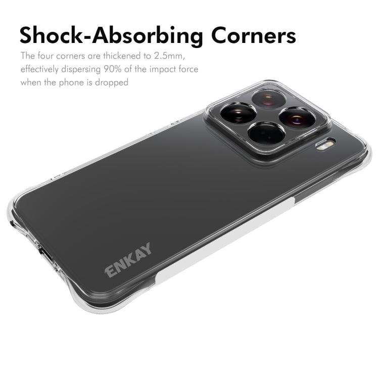 ENKAY Hat-Prince Coque Antichoc Transparente en TPU pour Xiaomi Redmi 14C 4G, Redmi K70 Ultra, Redmi Note 13R 5G, Redmi Turbo 3 5G, Redmi A3, Redmi Note 13 Pro 4G, Redmi Note 13 4G, Redmi K70E... (voir liste ci-dessous)