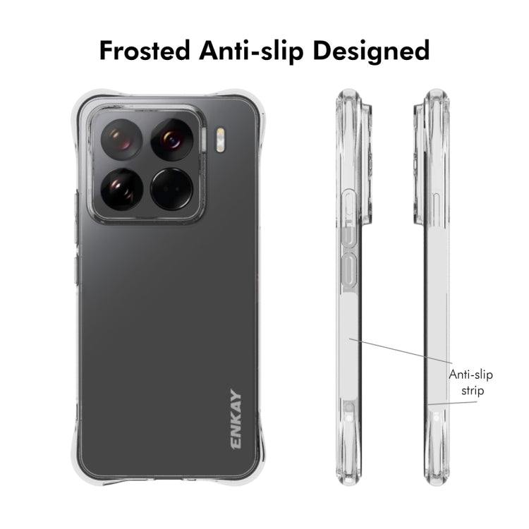 ENKAY Hat-Prince Coque Antichoc Transparente en TPU pour Xiaomi Redmi 14C 4G, Redmi K70 Ultra, Redmi Note 13R 5G, Redmi Turbo 3 5G, Redmi A3, Redmi Note 13 Pro 4G, Redmi Note 13 4G, Redmi K70E... (voir liste ci-dessous)